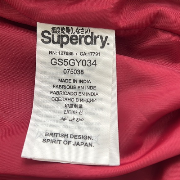 Superdry real leather bomber jacket size small - Picture 12 of 16
